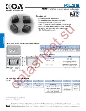 KL32LTE033K datasheet  